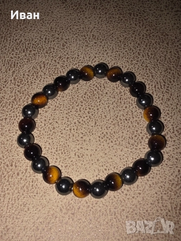 Мъжки гривни с тигрово око, снимка 3 - Гривни - 52513344
