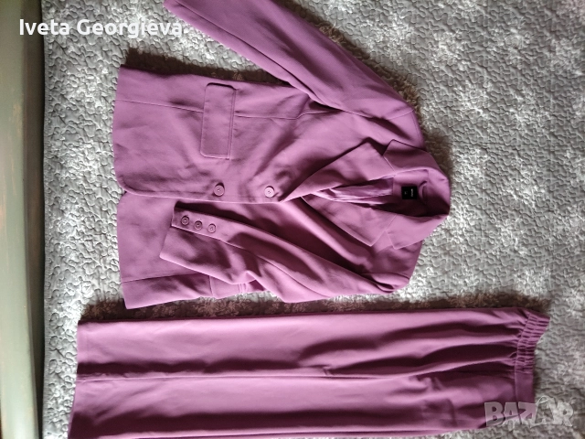 Лилав дамски костюм , снимка 4 - Костюми - 52789111