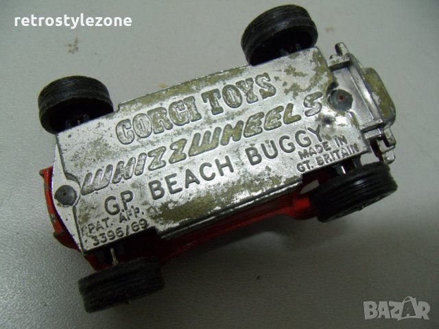 № 5981 стар малък макет автомобил / бъги   - GP BEACH BUGGY   - England   - метал  - размер 7 / 4 / , снимка 5 - Други ценни предмети - 35834854