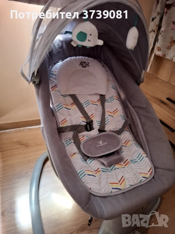 НОВА!!! Електрическа люлка Cangaroo - Axel, снимка 5 - Детски шезлонги - 52825802