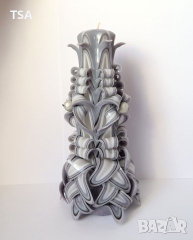 Уникална карвинг свещ - ръчна изработка , снимка 2 - Други - 40501545