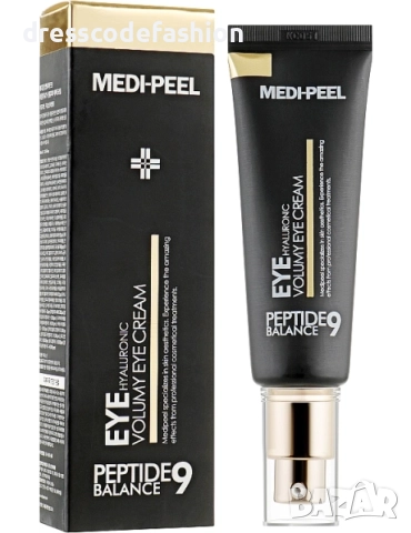 Околоочен крем с 9 вида пептиди, 4 вида хиалуронова киселина, ниацинамид и патентовани съставки Medi, снимка 1