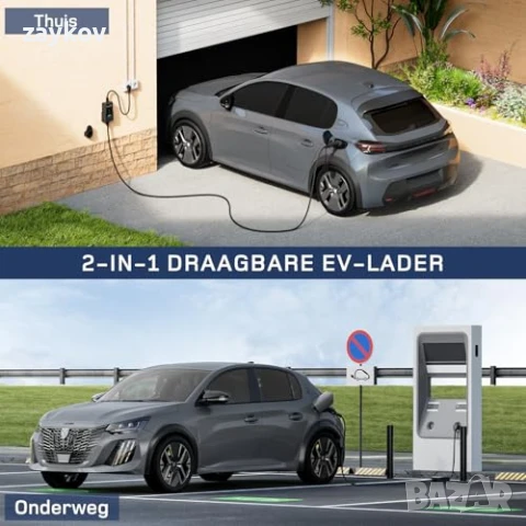 Зарядно за електрически автомобили 3.7kW 6m Кабел за зареждане на електрически автомобили тип 2, снимка 6 - Друга електроника - 50737267