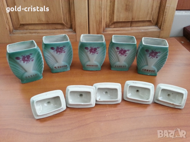 Стар български порцелан бурканчета, снимка 3 - Антикварни и старинни предмети - 36084404