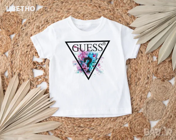 Дамски, мъжки, детски тениски с принт GUESS , снимка 6 - Тениски - 48648565