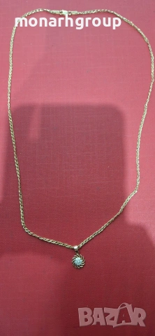 Златна верижка с висулка, снимка 2 - Колиета, медальони, синджири - 53216199