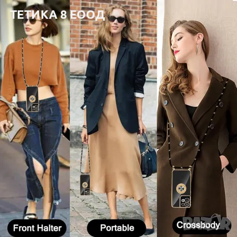 Кейс за телефон OPPO Reno8 Pro, черен, магнитен въртящ се пръстен, снимка 6 - Други - 48895340