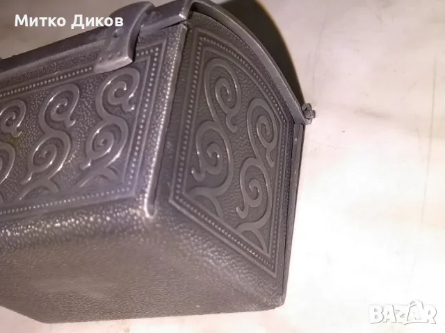 Метална кутия за бижута винтидж СССР 65х50х43 нова неизползвана, снимка 3 - Колекции - 49796538