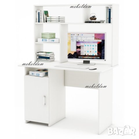 Бюро 110см. с надстройка и плавна врата(код-1181, снимка 5 - Бюра - 40935004