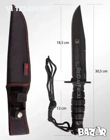 Боен тактически нож COLUMBIA SA43 , снимка 3 - Ножове - 53861567