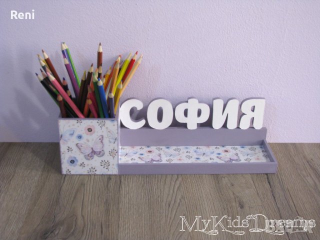 Дървен моливник за момиче., снимка 15 - Други - 39736144