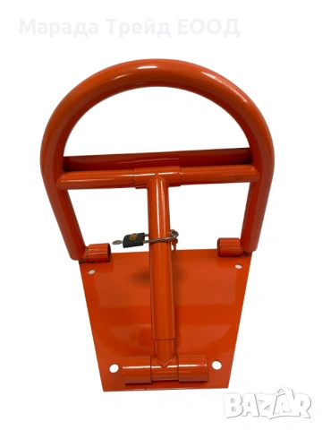 Антипаркинг стопер, метален ограничител против паркиране - тип скоба ф40 заключва се с катинар, снимка 3 - Части - 53507463