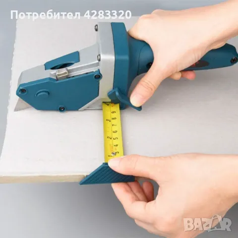 Многофункционален инструмент за рязане на гипсокартон с вградена ролетка 5м. 