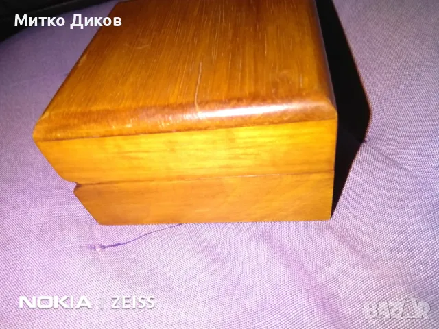 Кутия за часовник Nautica 110х110х66мм нова дървена, снимка 2 - Мъжки - 48000932