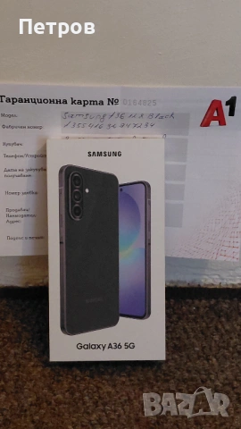 Телефон Смартфон Samsung Galaxy A36 5g 128/ ram 6 gb неразпечатен