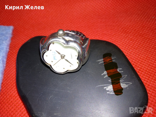 CHELSEA Elegans QUARTZ Japan movt СРЕБЪРЕН ПРЪСТЕН ЧАСОВНИК РАЗТЕГЛИВ с КАСА от СРЕБРО 925 27626, снимка 8 - Пръстени - 44661610