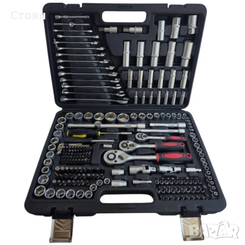 Гедоре KraftWorld 216 части 1/4″ 3/8″ 1/2″ CR-V – пълен комплект, снимка 2 - Гедорета - 51352219