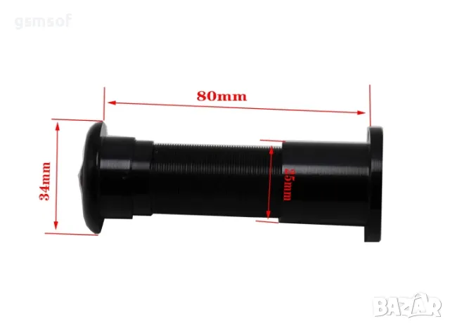 WiFi камера за шпионка на врата с вградено нощно виждане V380 app, снимка 2 - IP камери - 47748033