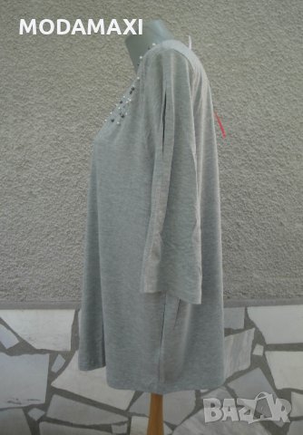 4XL Нова блуза Sheego с перли , снимка 4 - Туники - 34235036
