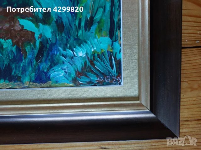 Картина " Планински къщи ", снимка 2 - Картини - 49125236