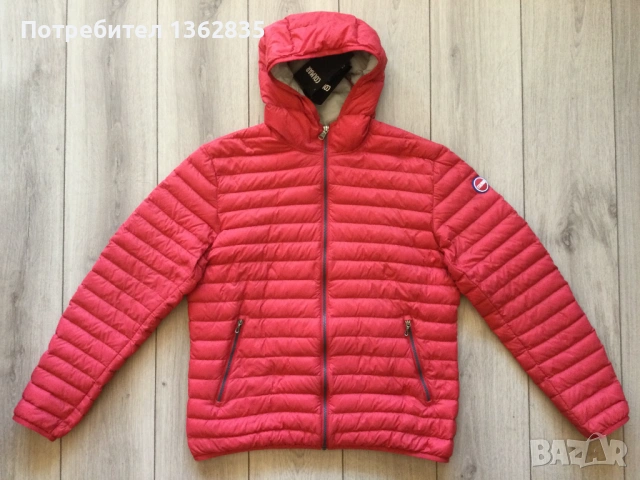 НОВО оригинално червено пухено яке COLMAR размер 56 / XL от Италия, снимка 2 - Якета - 53808078