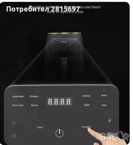 Еър фрайър - air fryer, снимка 4 - Уреди за готвене на пара - 47727575