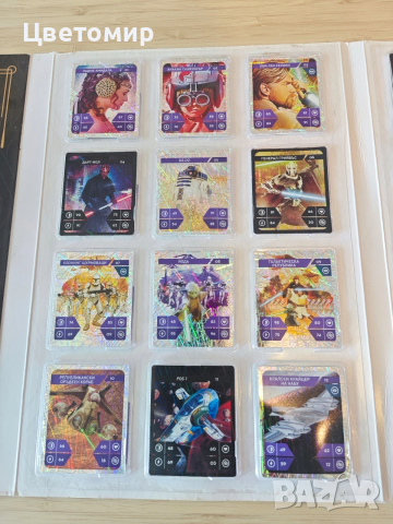 Star Wars колекционерски албум/ пълен комплект 48 обикновенни карти + 48 редки, снимка 6 - Колекции - 53743988