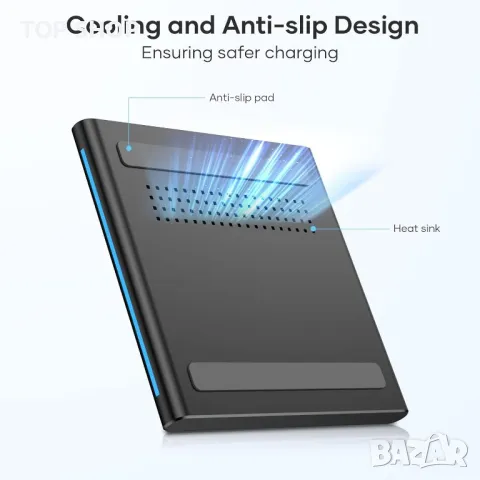 V6 15W безжично зарядно за iPhone 14/14 Pro Max/13/13 Mini/13 Pro Max/12/12 Pro/11, Samsung Galaxy, снимка 6 - Безжични зарядни - 48543619