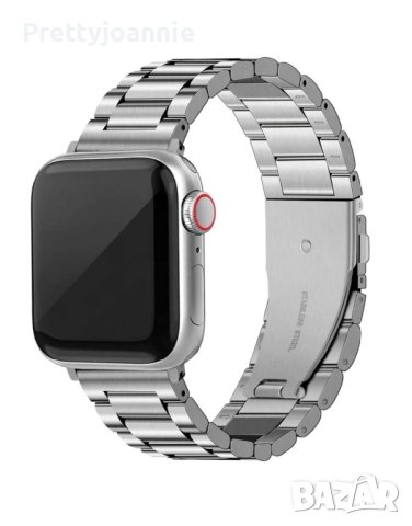 Метална сребърна каишка Apple Watch Iwatch, снимка 1 - Каишки за часовници - 41190167