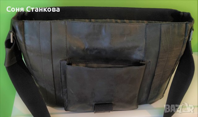 STRELLSON - Мъжка чанта за през рамо - естествена кожа, снимка 9 - Чанти - 42115227