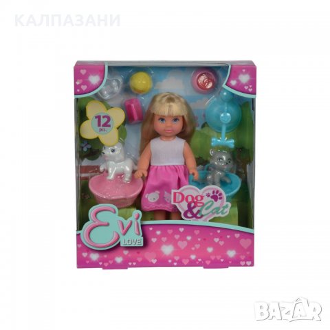 SIMBA Кукла EVI с куче и коте 105733044