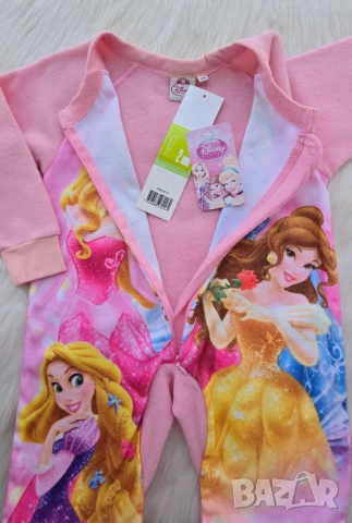 Детска пижама гащеризон Принцеси 18-24 месеца НОВА, снимка 2 - Бебешки пижами - 52329960