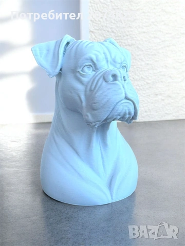 Boxer Dog Bust / Боксер куче Бюст, снимка 3 - Статуетки - 53368828
