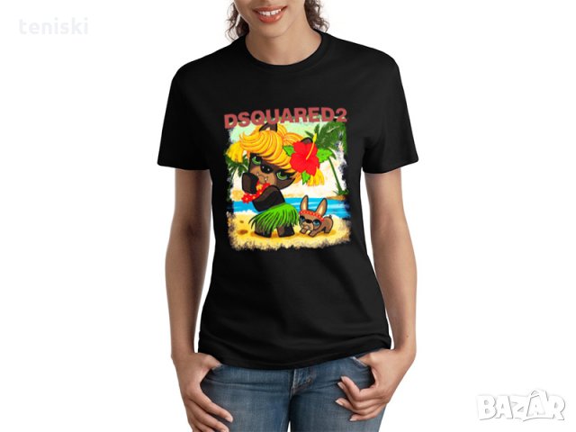 Тениски DSQUARED Принт Модели и размери, снимка 2 - Тениски - 29293948