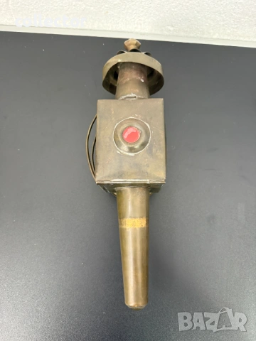 Автентичен месингов фенер за карета / файтон. №7824, снимка 6 - Антикварни и старинни предмети - 53069410