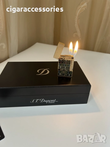 Запалка S.T. Dupont Ligne 2 Fuente – пълен комплект, като нова