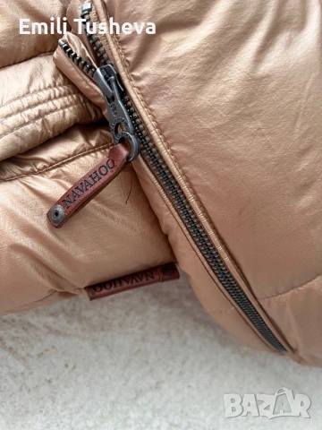 Дамско пухкаво яке Navahoo в златист цвят, снимка 8 - Якета - 53309325