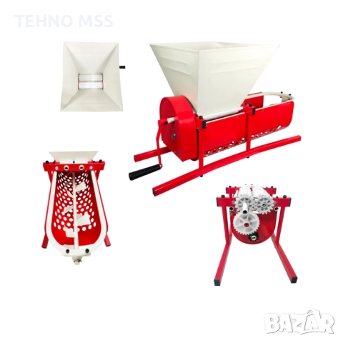 Гроздомелачка с отделяне на чепките, Ронкачка, Преса DG07, снимка 4 - Други машини и части - 51662483