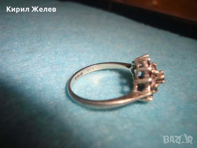 СТАР РУБИНЕН СРЕБЪРЕН ПРЪСТЕН СТЕРЛИНГ СИЛВЪР с ЩЕМПЕЛИ и за РУБИН КАМЪНИТЕ ЮВЕЛИРНА ИЗРАБОТКА 25377, снимка 12 - Антикварни и старинни предмети - 34628472