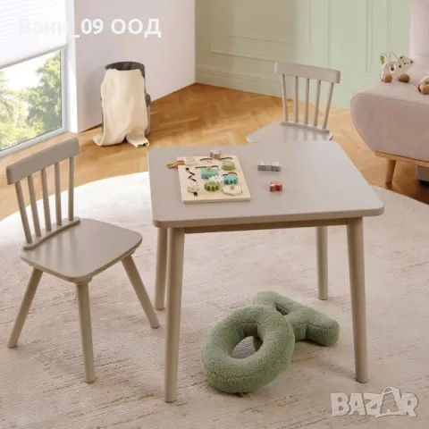 Детски сет маса с 2 столчета, снимка 2 - Мебели за детската стая - 49102685
