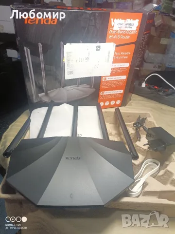 Tenda RX2 Pro WiFi рутер, AX1500 двубандов WiFi рутер, 5*6dBi антени с висока мощност, широко , снимка 3 - Рутери - 55877112