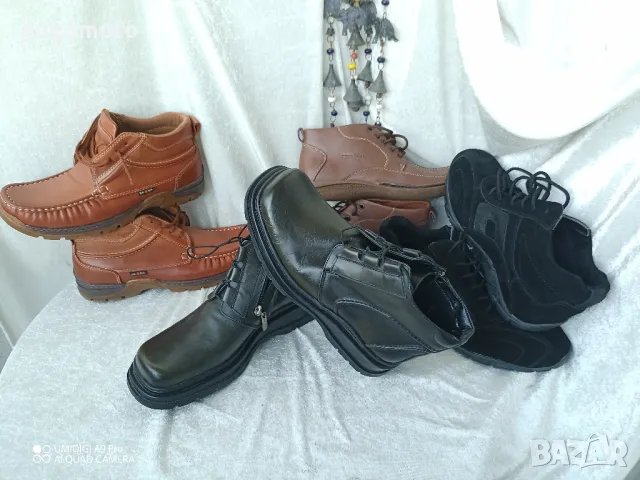 Боти, НОВИ мъжки боти,💯% висококачествена естествена кожа,и с цип и с връзки, снимка 15 - Мъжки боти - 47440037