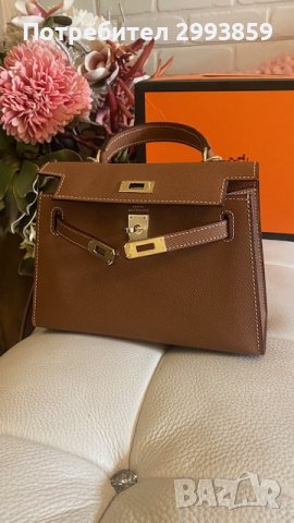 Чанта Кели*ЕРМЕС 25см*Hermes Kelly Mini*, снимка 9 - Чанти - 41702458