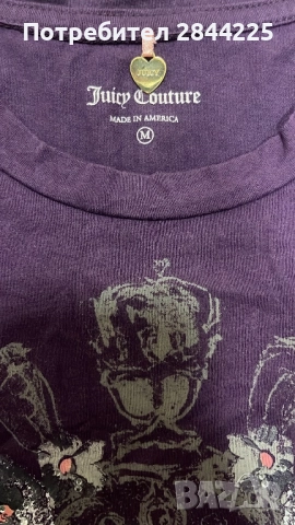 Винтидж juicy couture тениска, снимка 3 - Тениски - 51639145