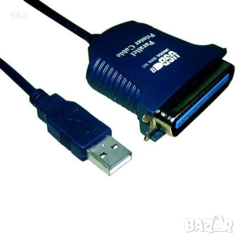 VCom Кабел USB to Printer LPT - CU806-1.2m, снимка 1 - Кабели и адаптери - 41314232