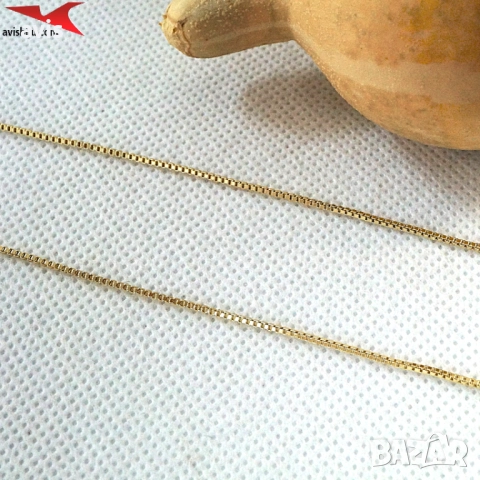 Синджир с 14К златно покритие 254552, снимка 3 - Колиета, медальони, синджири - 52747261