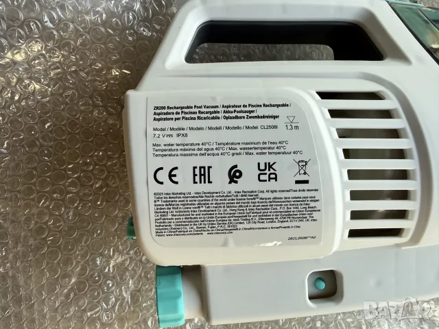 Акумулаторна прахосмукачка за басейн Intex ZR200 – нова, снимка 3 - Басейни и аксесоари - 55743203