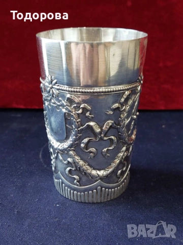 Лот Сребърни чаши,солидно Сребро проба 925-800/сребро,чаша,кана/, снимка 4 - Чаши - 52167811