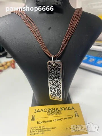 Ръчно изработено колие 925, снимка 3 - Колиета, медальони, синджири - 48220023