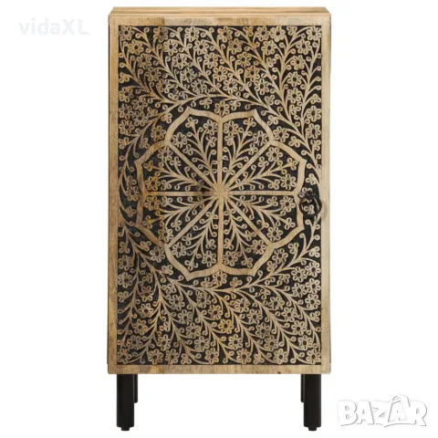vidaXL Страничен шкаф 40x33x75 см манго масивно дърво, снимка 2 - Бюфети - 56147307